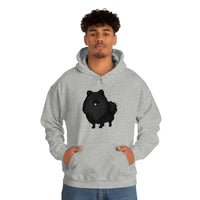 Black Pomeranian Unisex Heavy Blend™ Hooded Sweatshirt, S - 3XL, 6 Colors, Cotton/Polyester, FREE Shipping, Made in USA!!