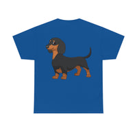 Dachshund Unisex Heavy Cotton Tee, S - 5XL, 12 Colors, Light Fabric, FREE Shipping, Made in USA!!