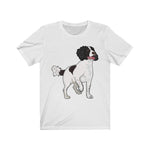 English Springer Spaniel Unisex Jersey Short Sleeve Tee, S - 3XL, 17 Colors, Light Fabric, Made in the USA!!