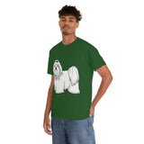 Maltese Unisex Heavy Cotton Tee, S - 5XL, 12 Colors, 100% Cotton, Medium Fabric, FREE Shipping, Made in USA!!