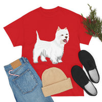 West Highland White Terrier Unisex Heavy Cotton Tee, S - 5XL, Cotton, FREE Shipping, Made in USA!!