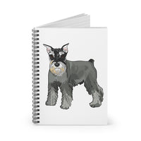 Miniature Schnauzer Spiral Notebook - Ruled Line