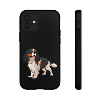 Tricolor Cavalier King Charles Spaniel Tough Cell Phone Cases, Glossy/Matte, Google, Samsung, iPhone, FREE Shipping, Made in USA!!