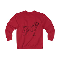 Labrador Retriever Sweatshirt, Unisex Heavyweight Fleece Crew