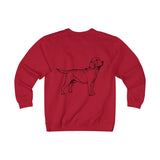 Labrador Retriever Sweatshirt, Unisex Heavyweight Fleece Crew