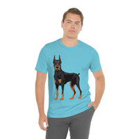 Doberman Pinscher Unisex Jersey Short Sleeve Tee