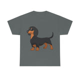 Dachshund Unisex Heavy Cotton Tee, S - 5XL, 12 Colors, Light Fabric, FREE Shipping, Made in USA!!