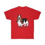 Basset Hound Unisex Ultra Cotton Tee, S - 5XL, 10 Colors, FREE Shipping, Made in USA!!