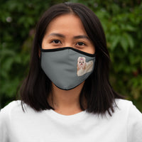 Havanese Fitted Polyester Face Mask, Made in the USA!!