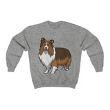 Shetland Sheepdog Unisex Heavy Blend™ Crewneck Sweatshirt, 6 Colors, Polyester/Cotton, Loose Fit, FREE Shipping, Made in USA!!