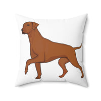Rhodesian Ridgeback Spun Polyester Square Pillow, Double Sided Print, Polyester Cover and Pillow, FREE Shipping, Made in USA!!