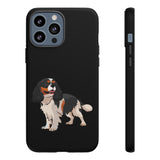 Tricolor Cavalier King Charles Spaniel Tough Cell Phone Cases, Glossy/Matte, Google, Samsung, iPhone, FREE Shipping, Made in USA!!