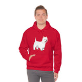 West Highland White Terrier Unisex Heavy Blend™ Hooded Sweatshirt, S - 5XL, Cotton/Polyester, FREE Shipping, Made in USA!!