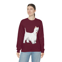 West Highland White Terrier Unisex Heavy Blend™ Crewneck Sweatshirt, S - 5XL, Cotton/Polyester, FREE Shipping, Made in USA!!