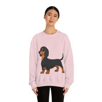Dachshund Unisex Heavy Blend™ Crewneck Sweatshirt, S - 2XL, 14 Colors, Cotton/Polyester, Medium Fabric, FREE Shipping, Made in USA!!