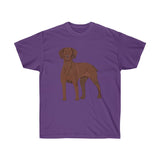 Vizsla Unisex Ultra Cotton Tee, 12 Colors, S - 5XL, FREE Shipping, Made in the USA!!