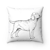 Labrador Retriever Spun Polyester Square Pillow Case