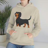 Dachshund Unisex Heavy Blend™ Hooded Sweatshirt, S - 5XL, 13 Colors, Cotton/Polyester, FREE Shipping, Made in USA!!