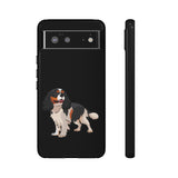 Tricolor Cavalier King Charles Spaniel Tough Cell Phone Cases, Glossy/Matte, Google, Samsung, iPhone, FREE Shipping, Made in USA!!