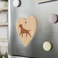 Rhodesian Ridgeback Wooden Ornaments, 6 Shapes, Solid Wood, Magnetic Back, Comes with Red Ribbon, FREE Shipping, Made in USA!!