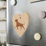 Rhodesian Ridgeback Wooden Ornaments, 6 Shapes, Solid Wood, Magnetic Back, Comes with Red Ribbon, FREE Shipping, Made in USA!!