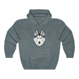 Siberian Husky Unisex Heavy Blend™ Hooded Sweatshirt, S - 5XL, 12 Colors, FREE Shipping, Made in USA!!