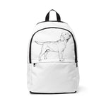 Labrador Retriever Backpack, Unisex Fabric Backpack