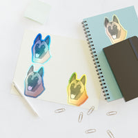 Belgian Malinois Sticker Sheets, 2 Image Sizes, 3 Image Surfaces, Water Resistant Vinyl, FREE Shipping, Made in USA!!