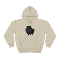 Black Pomeranian Unisex Heavy Blend™ Hooded Sweatshirt, S - 3XL, 6 Colors, Cotton/Polyester, FREE Shipping, Made in USA!!