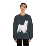 West Highland White Terrier Unisex Heavy Blend™ Crewneck Sweatshirt, S - 5XL, Cotton/Polyester, FREE Shipping, Made in USA!!