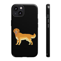 Golden Retriever Cell Phone Cases, Samsung, iPhone, Google, Impact Resistant, Dual Layer for Protection, FREE Shipping, Made in USA!!