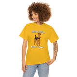 Airedale Terrier Unisex Heavy Cotton Tee, S - 5XL, 14 Colors, Light Fabric, FREE Shipping, Made in USA!!