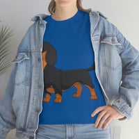 Dachshund Unisex Heavy Cotton Tee, S - 5XL, 12 Colors, Light Fabric, FREE Shipping, Made in USA!!