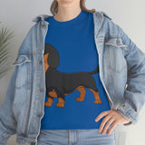 Dachshund Unisex Heavy Cotton Tee, S - 5XL, 12 Colors, Light Fabric, FREE Shipping, Made in USA!!