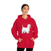West Highland White Terrier Unisex Heavy Blend™ Hooded Sweatshirt, S - 5XL, Cotton/Polyester, FREE Shipping, Made in USA!!
