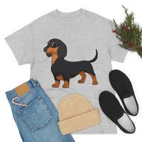 Dachshund Unisex Heavy Cotton Tee, S - 5XL, 12 Colors, Light Fabric, FREE Shipping, Made in USA!!