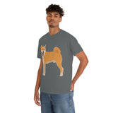 Shiba Inu Unisex Heavy Cotton Tee, Cotton, Medium Fabric, S - 5XL, 12 Colors, FREE Shipping, Made in USA!!