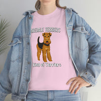 Airedale Terrier Unisex Heavy Cotton Tee, S - 5XL, 14 Colors, Light Fabric, FREE Shipping, Made in USA!!