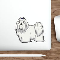 Shih Tzu Die-Cut Stickers, Water Resistant Vinyl, 5 Sizes, Matte Finish, Indoor/Outdoor, FREE Shipping, Made in USA!!