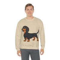 Dachshund Unisex Heavy Blend™ Crewneck Sweatshirt, S - 2XL, 14 Colors, Cotton/Polyester, Medium Fabric, FREE Shipping, Made in USA!!