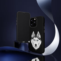 Siberian Husky Tough Cell Phone Cases, 33 Types of Cases, 2 Layer Case, Impact Resistant, FREE Shipping, Made in USA!!