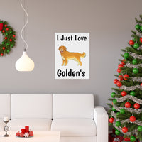 Golden Retriever Premium Matte vertical posters, 7 Sizes, Matte Finish, Museum Grade Paper, FREE Shipping, Made in USA!!
