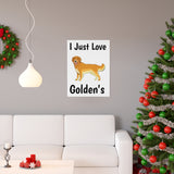 Golden Retriever Premium Matte vertical posters, 7 Sizes, Matte Finish, Museum Grade Paper, FREE Shipping, Made in USA!!