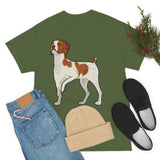 Brittany Unisex Heavy Cotton Tee, Men's, Women's, 17 Colors, S-2XL, Made in the USA!!  FREE Shipping!!