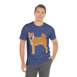 Shiba Inu Unisex Jersey Short Sleeve Tee, S - 3XL, 16 Colors, 100% Cotton, Light Fabric, FREE Shipping, Made in USA!!