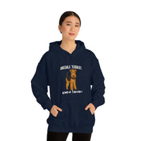 Airedale Terrier Unisex Heavy Blend Hooded Sweatshirt, S - 5XL, 12 Colors, Cotton/Polyester, FREE Shipping, Made in USA!!