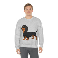 Dachshund Unisex Heavy Blend™ Crewneck Sweatshirt, S - 2XL, 14 Colors, Cotton/Polyester, Medium Fabric, FREE Shipping, Made in USA!!