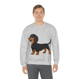 Dachshund Unisex Heavy Blend™ Crewneck Sweatshirt, S - 2XL, 14 Colors, Cotton/Polyester, Medium Fabric, FREE Shipping, Made in USA!!