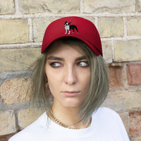 Boston Terrier Unisex Twill Hat, Cotton Twill, Adjustable Velcro Closure, FREE Shipping, Made in USA!!