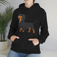 Dachshund Unisex Heavy Blend™ Hooded Sweatshirt, S - 5XL, 13 Colors, Cotton/Polyester, FREE Shipping, Made in USA!!